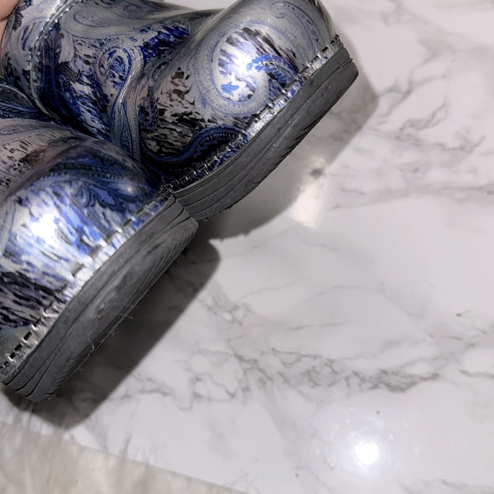Dansko Blue Artistic Mules - Picture 8 of 11